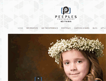Tablet Screenshot of peeplesphotography.com